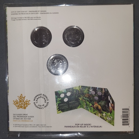 "Discover Canada's Dinosaurs" Coin Set - Picture 4 of 4